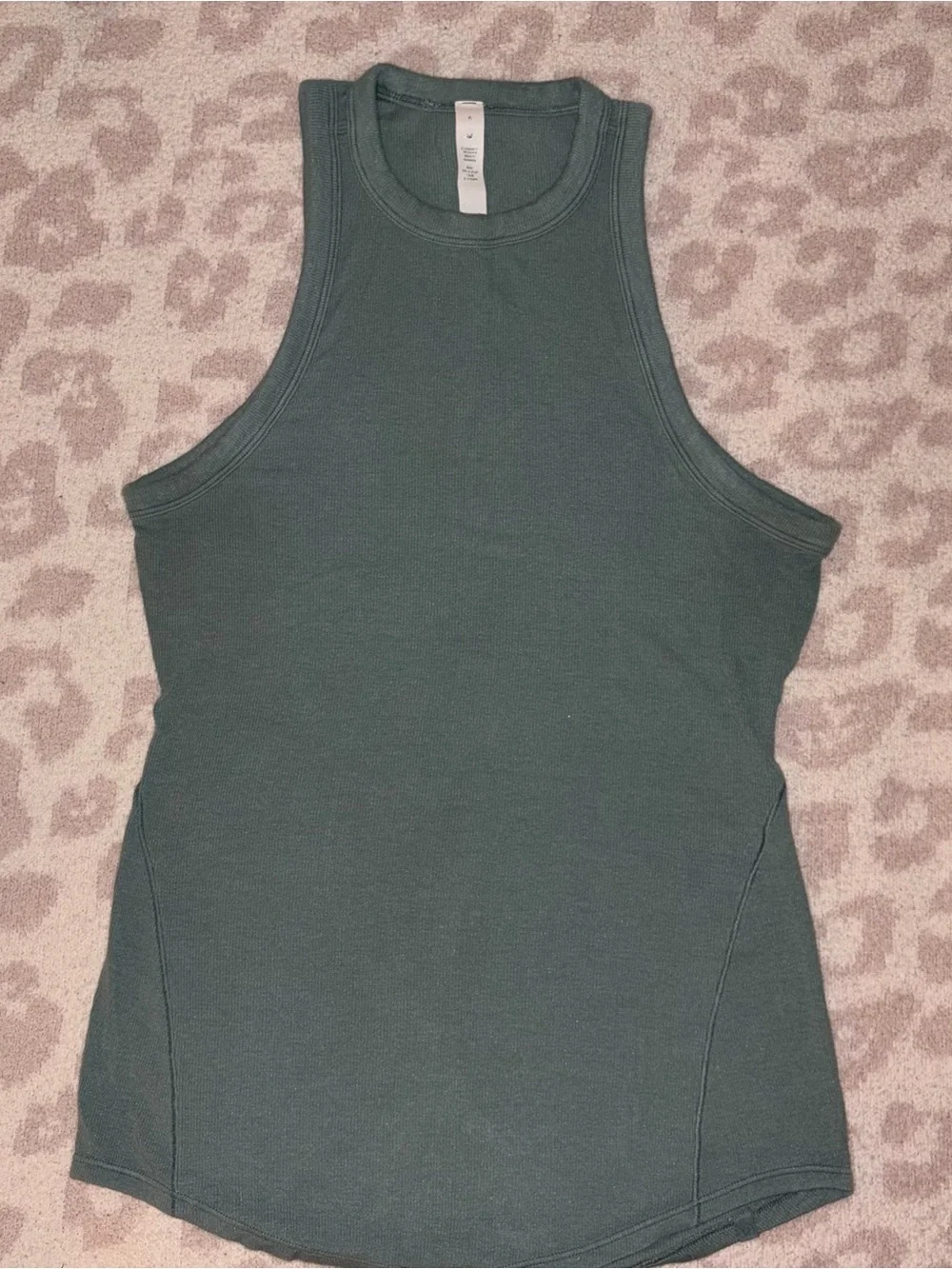 Lululemon hold tight tank top tidewater teal size 6 like new